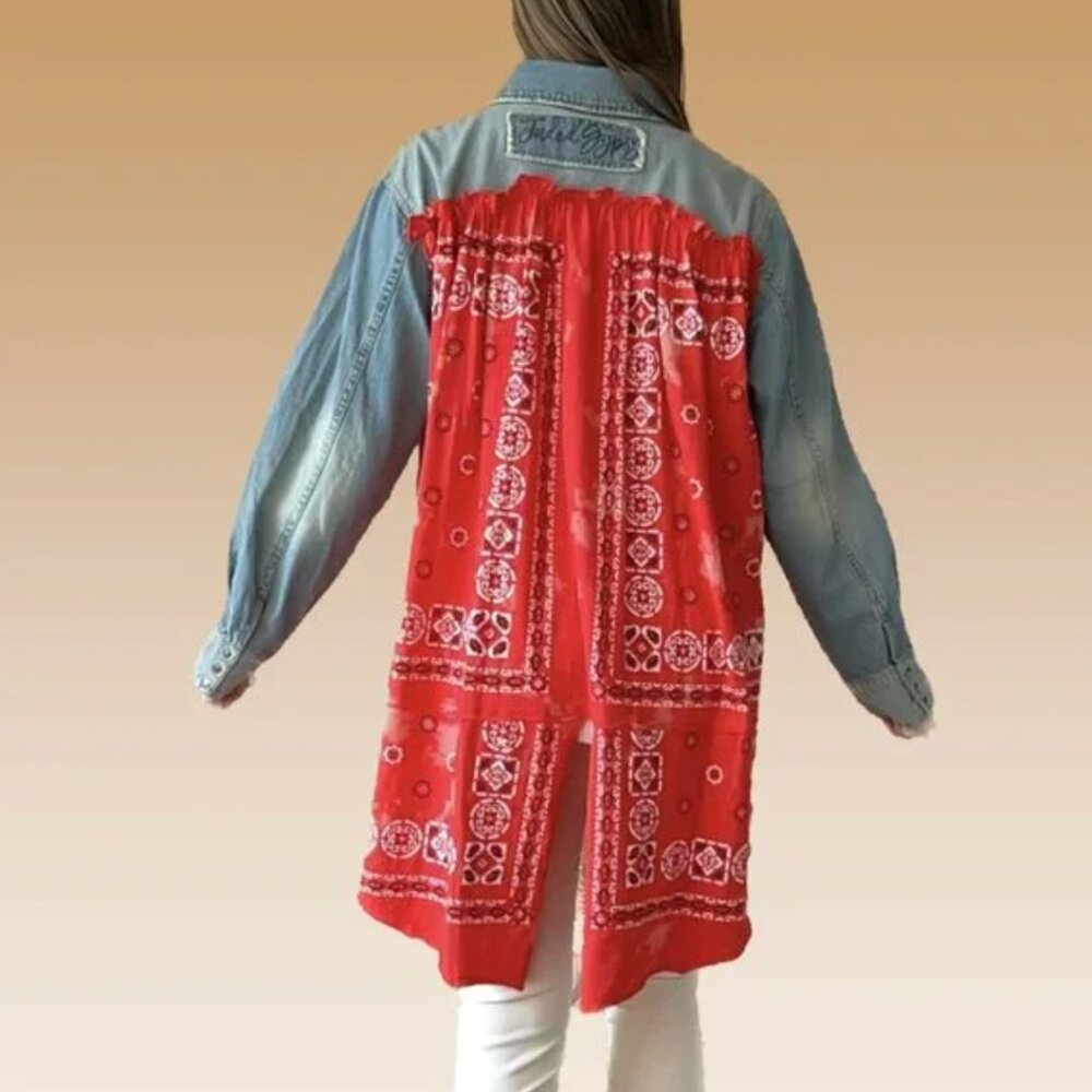 JADED GYPSY COWTOWN DENIM SHIRT